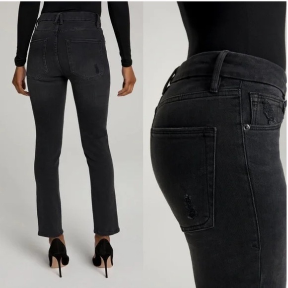 NWT Good American Good Classic Jeans in Black - Picture 2 of 10